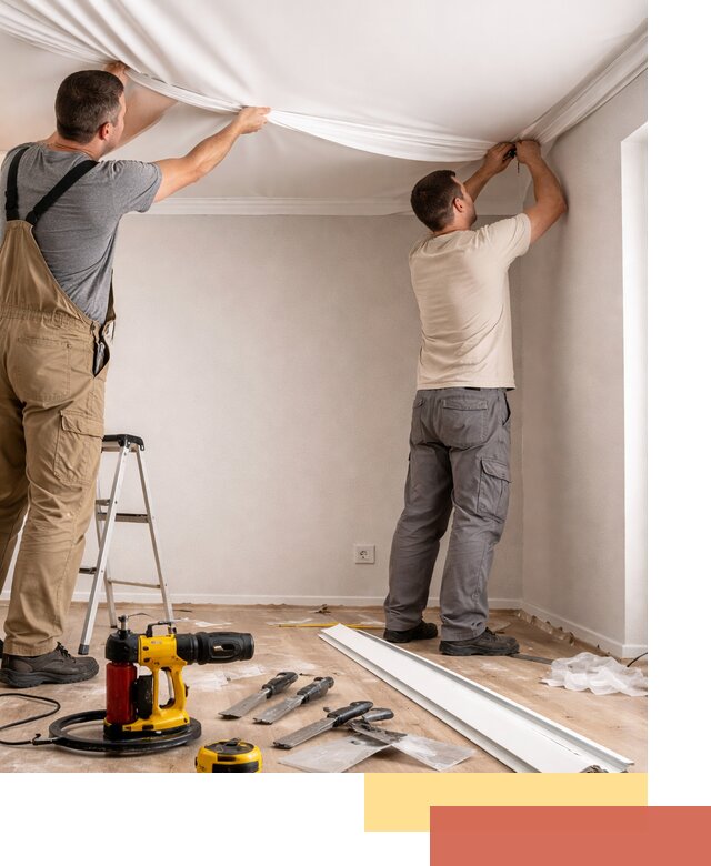 Монтаж ПВХ натяжного потолка в Сальске качественно и быстро