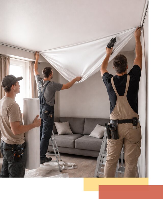 Монтаж сатинового натяжного потолка в Сальске качественно и быстро