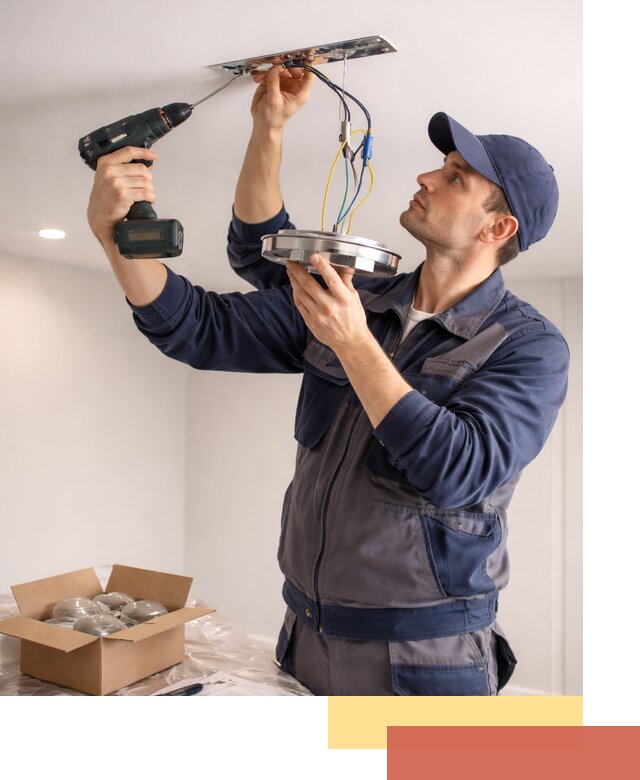 Установка люстры в натяжной потолок в Сальске