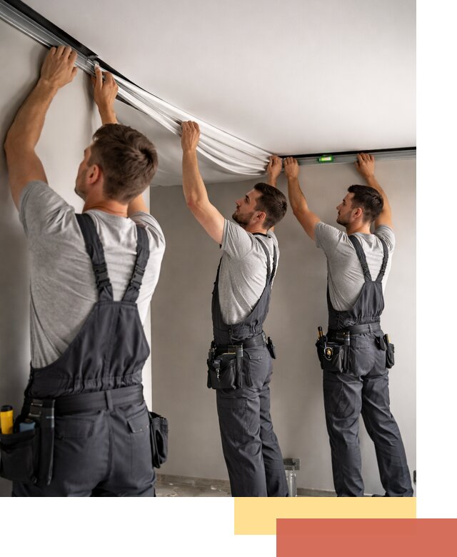 Теневые натяжные потолки в Сальске: монтаж и отделка быстро и качественно