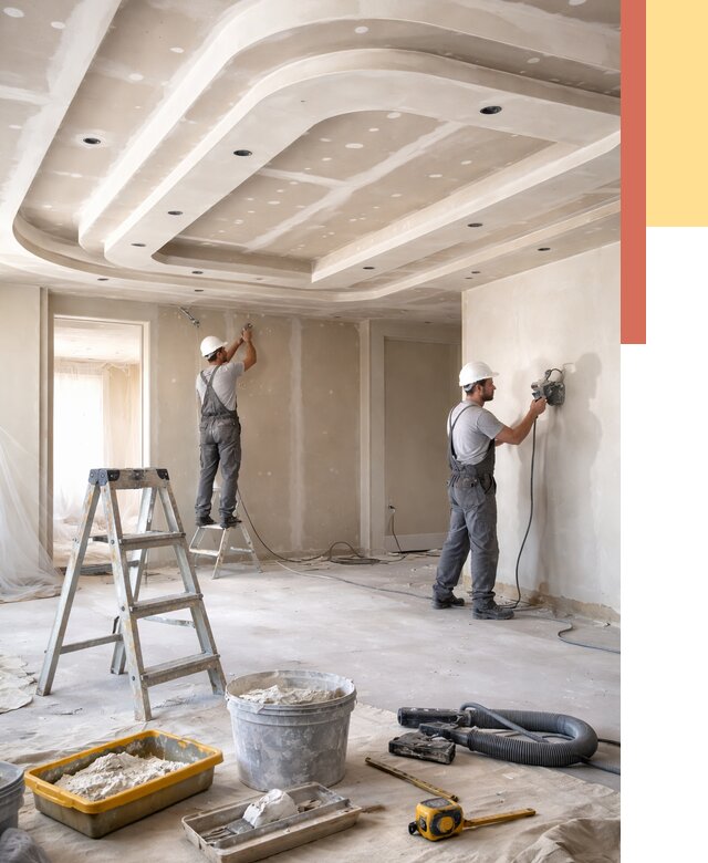 Многоуровневый потолок из гипсокартона в Сальске от 763 руб. под ключ | ОТДЕЛОЧНИК-Слс