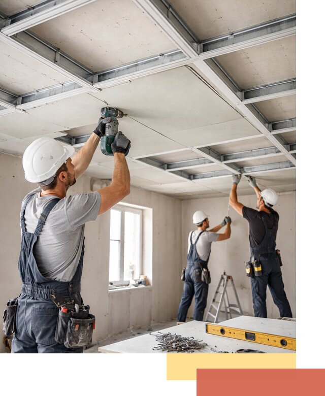 Кессонный потолок из гипсокартона под ключ в Сальске