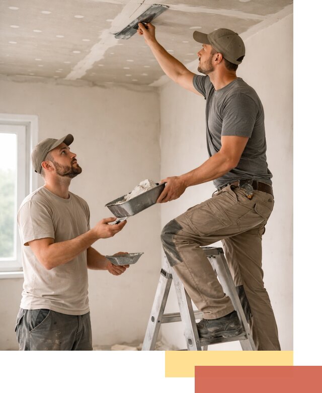 Шпаклевка потолка из гипсокартона в Сальске качественно и быстро