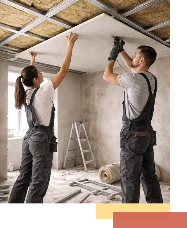 Звукоизоляция потолка из ГКЛ в Сальске профессионально и надежно