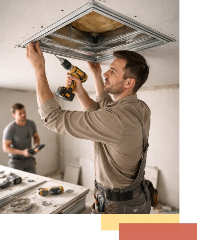 Монтаж люка в потолок из ГКЛ в Сальске