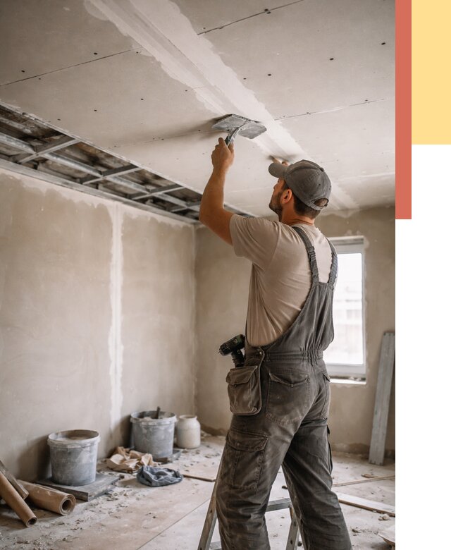 Ремонт потолка из гипсокартона в Сальске от 661 руб./м² — быстро и недорого | ОТДЕЛОЧНИК-Слс