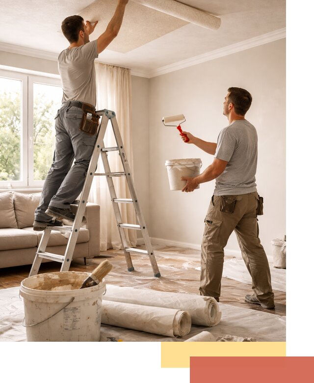 Поклейка обоев на потолок в Сальске — качественно и быстро