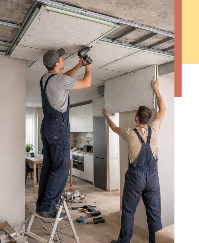 Шумоизоляция потолка панелями зипс в Сальске от 1881 руб. под ключ | ОТДЕЛОЧНИК-Слс