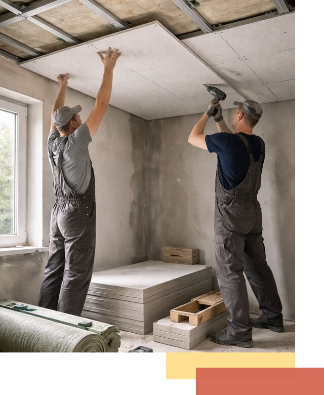 Шумоизоляция потолка панелями ЗИПС в Сальске